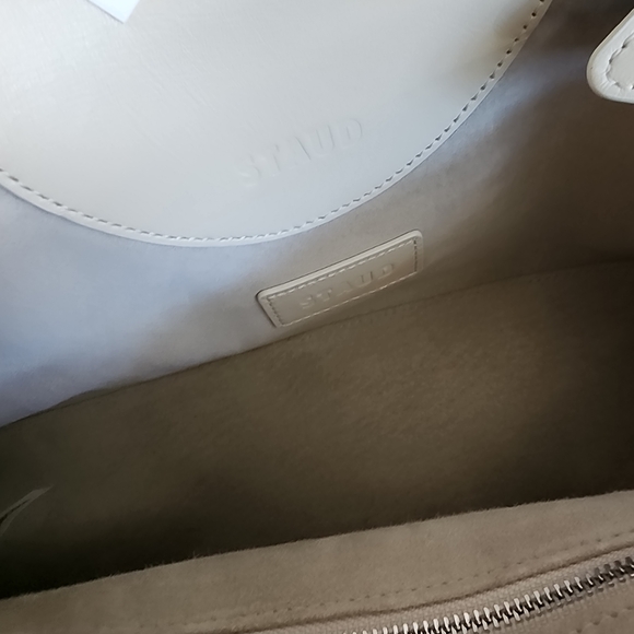 STAUD Maude Shoulder Bag In Cream - Picture 12 of 15